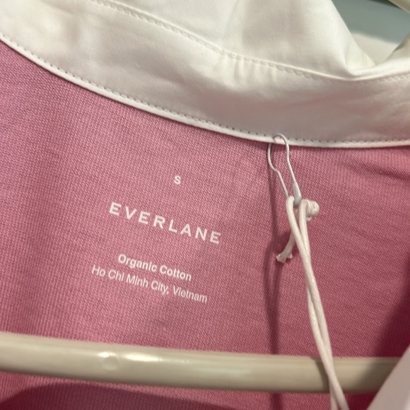 EVERLANE polo dress mini short sleeve women’s size small mauve new w tags casual - Picture 2 of 7